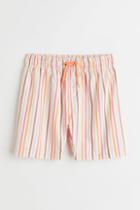 H & M - Patterned Swim Shorts - White
