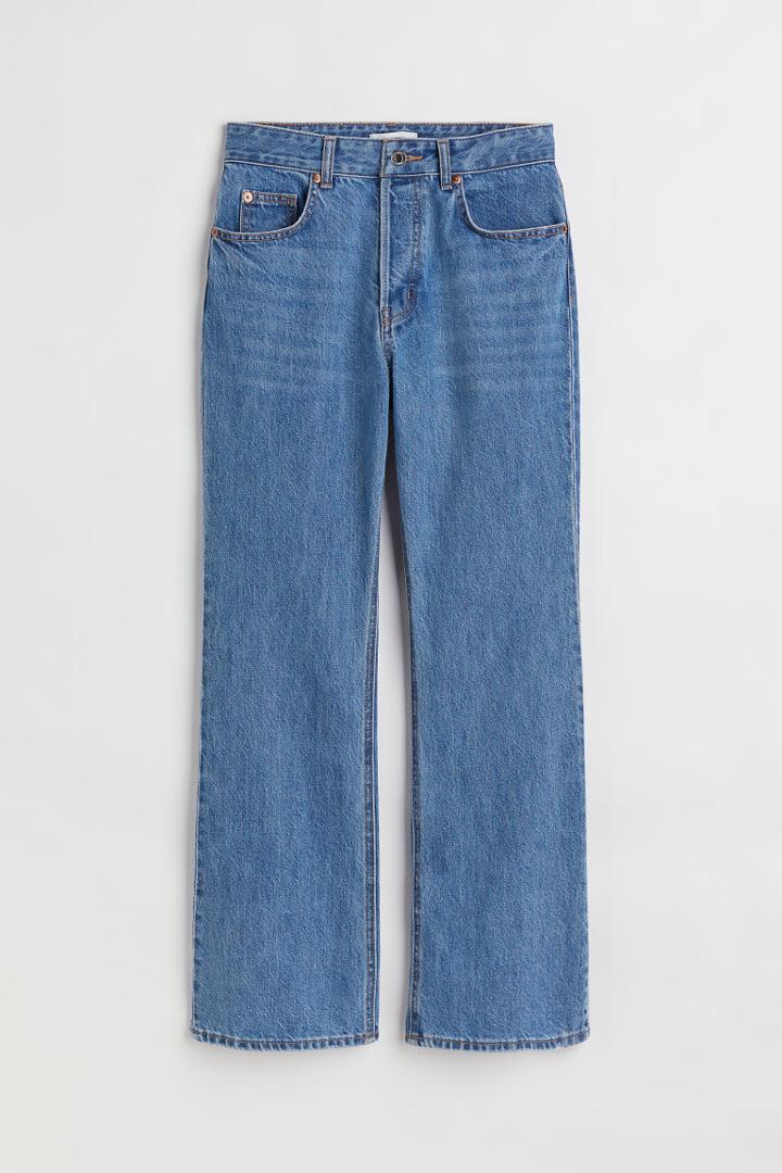 H & M - Flared High Ankle Jeans - Blue