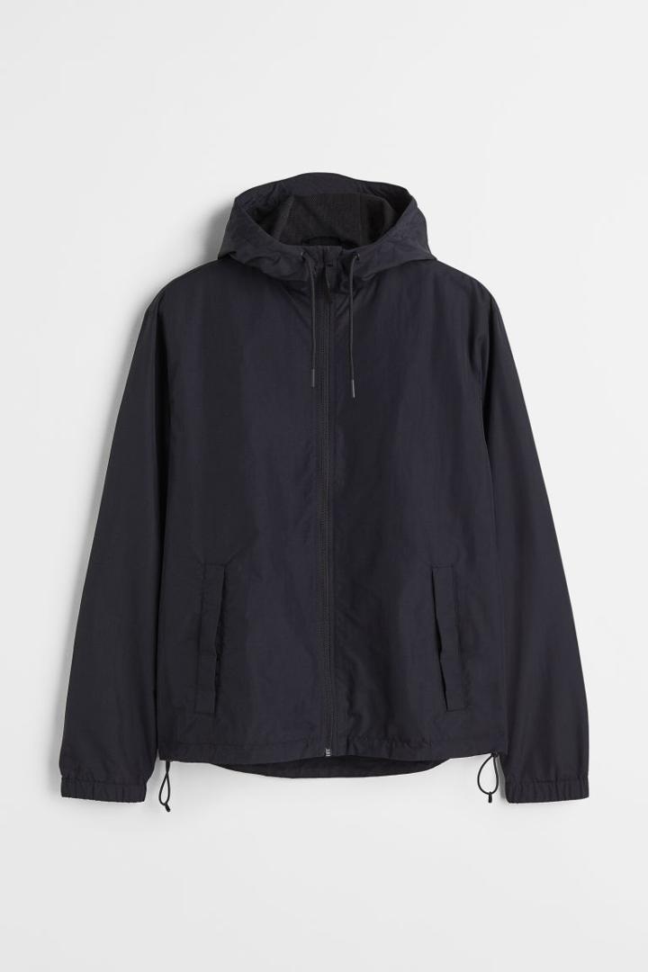 H & M - Nylon Windbreaker - Black
