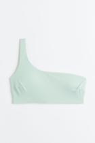 H & M - One-shoulder Bikini Top - Green