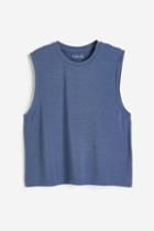 H & M - Drymove&trade; Boxy Sports Tank Top - Blue