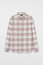 H & M - Regular Fit Plaid Shirt - Blue