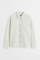 H & M - Denim Overshirt - White