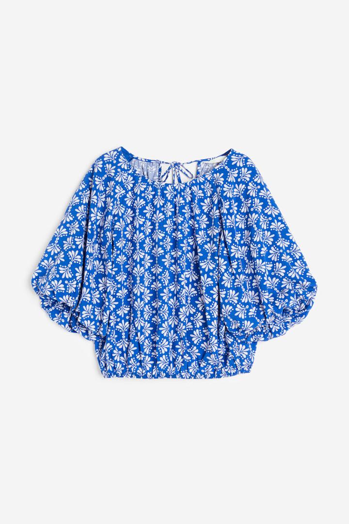 H & M - Voluminous Blouse - Blue