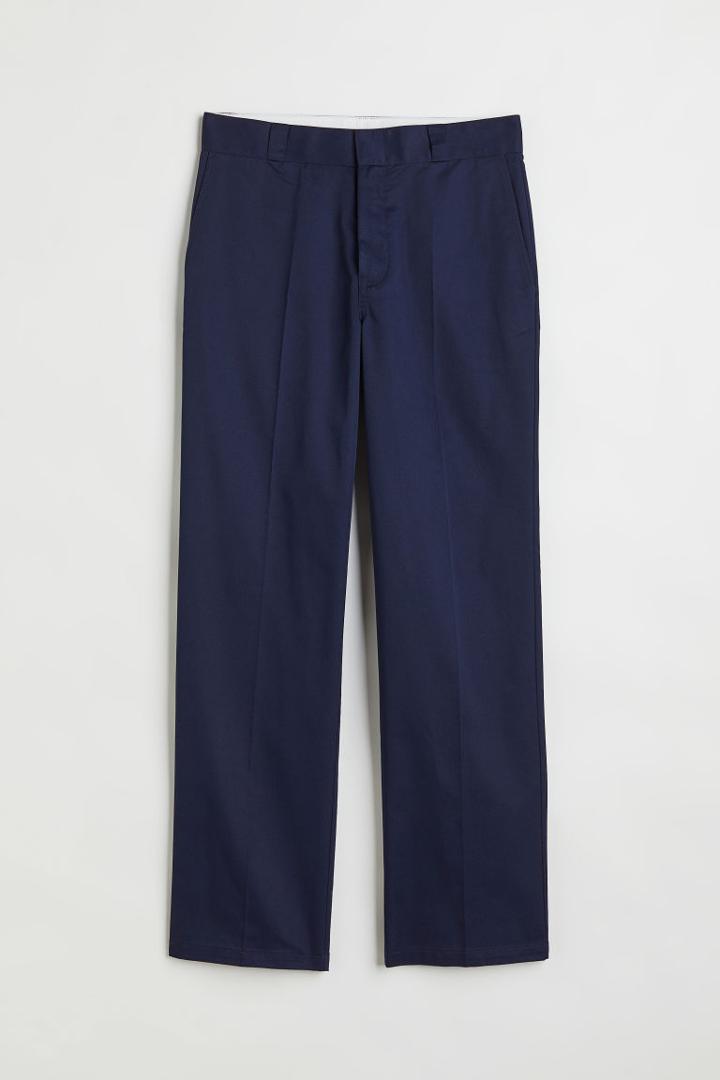 H & M - Creased Chinos - Blue