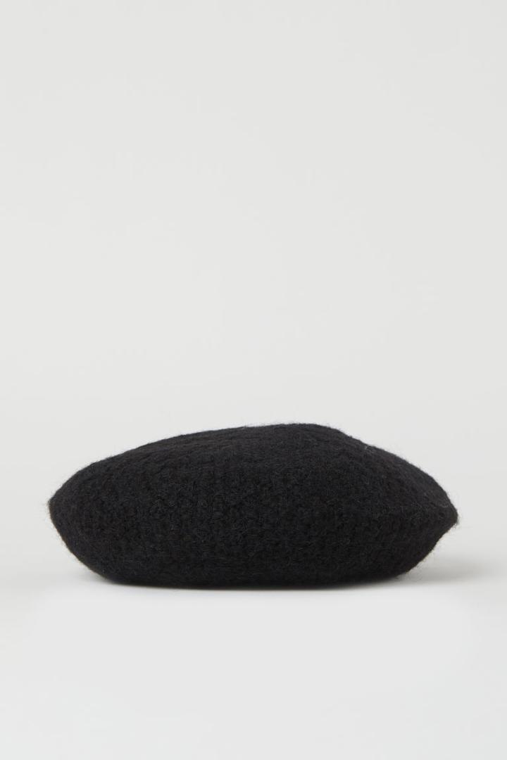 H & M - Knit Beret - Black