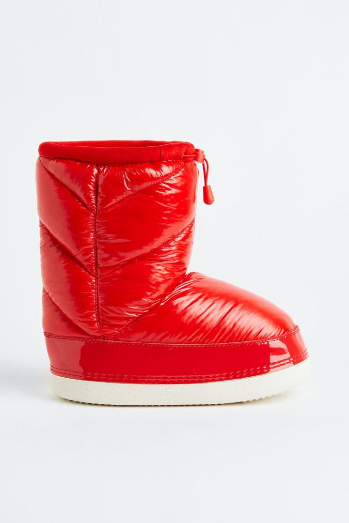 H & M - Warm-lined Padded Boots - Orange