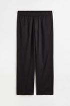 H & M - Loose Fit Lyocell Joggers - Black