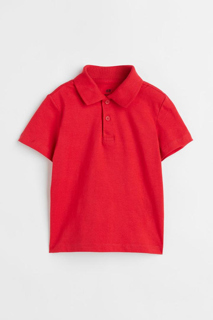 H & M - Polo Shirt - Red