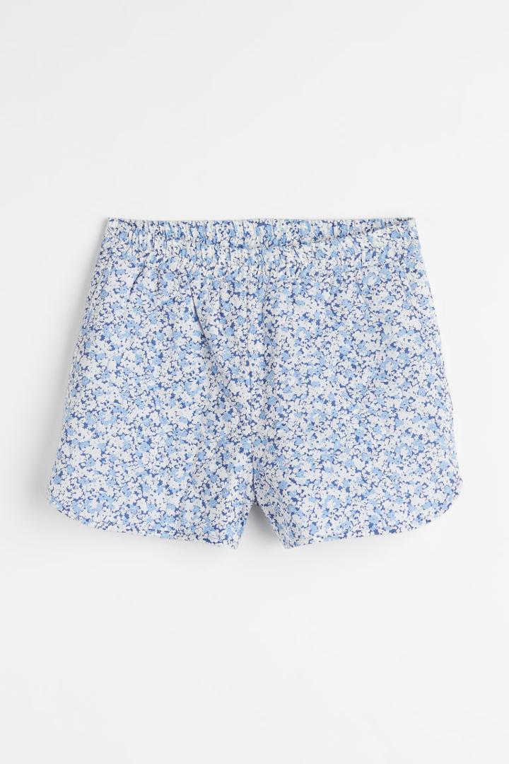 H & M - Padded Cotton Shorts - Blue