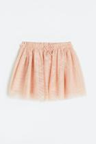 H & M - Glittery Tulle Skirt - Orange