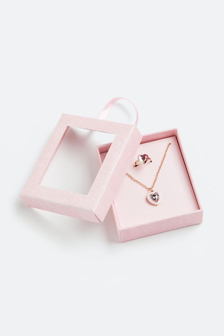 H & M - Jewelry Gift Box - Pink