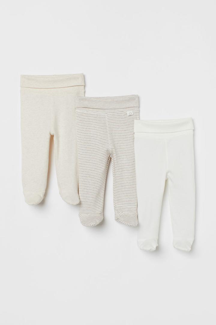 H & M - 3-pack Pants - Brown