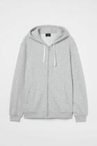 H & M - Relaxed Fit Hooded Jacket - Gray