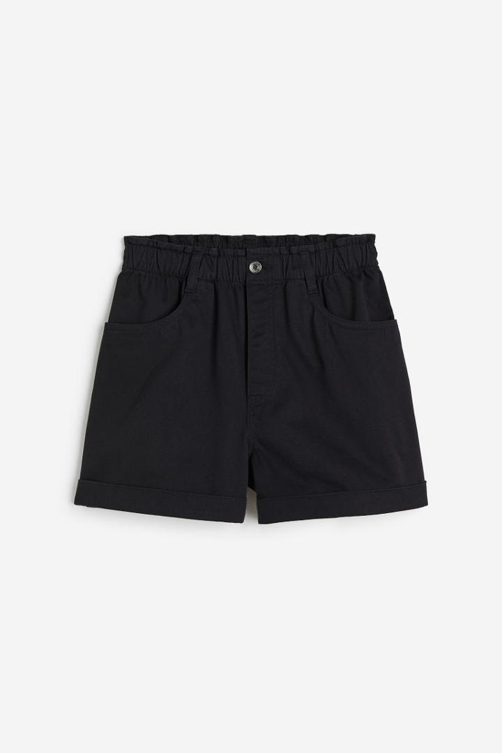 H & M - Shorts High Waist - Black