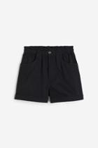 H & M - Shorts High Waist - Black