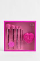 H & M - Big Makeup Brush Kit - Pink