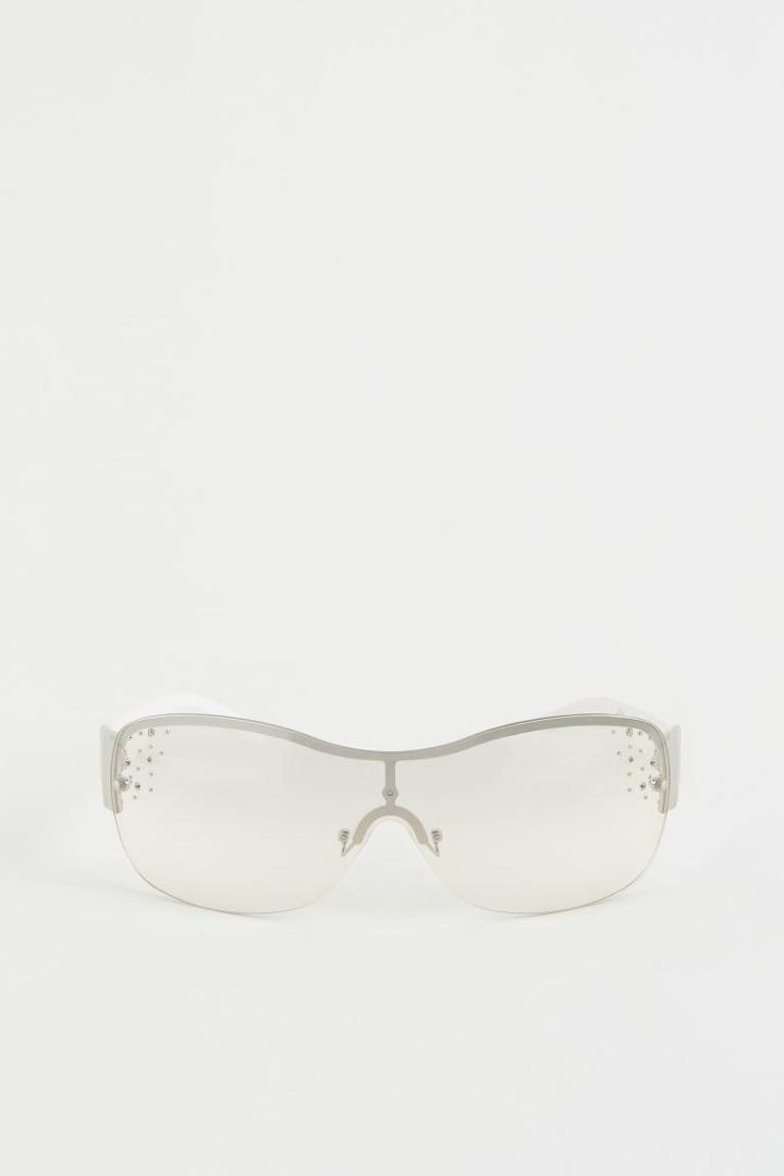 H & M - Rhinestone-detail Sunglasses - Beige