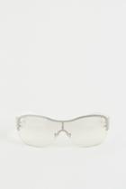 H & M - Rhinestone-detail Sunglasses - Beige
