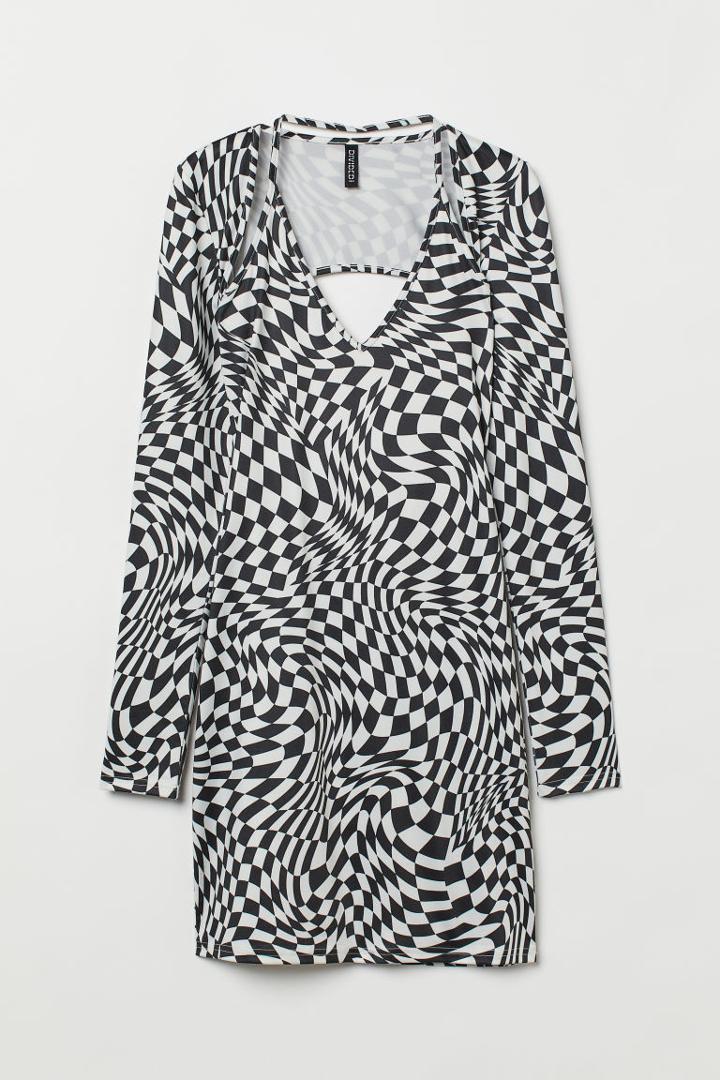 H & M - Fitted Dress - White