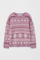 H & M - Holiday Sweater - Purple