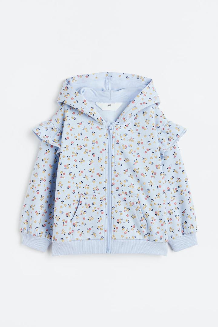 H & M - Zip-through Hoodie - Blue