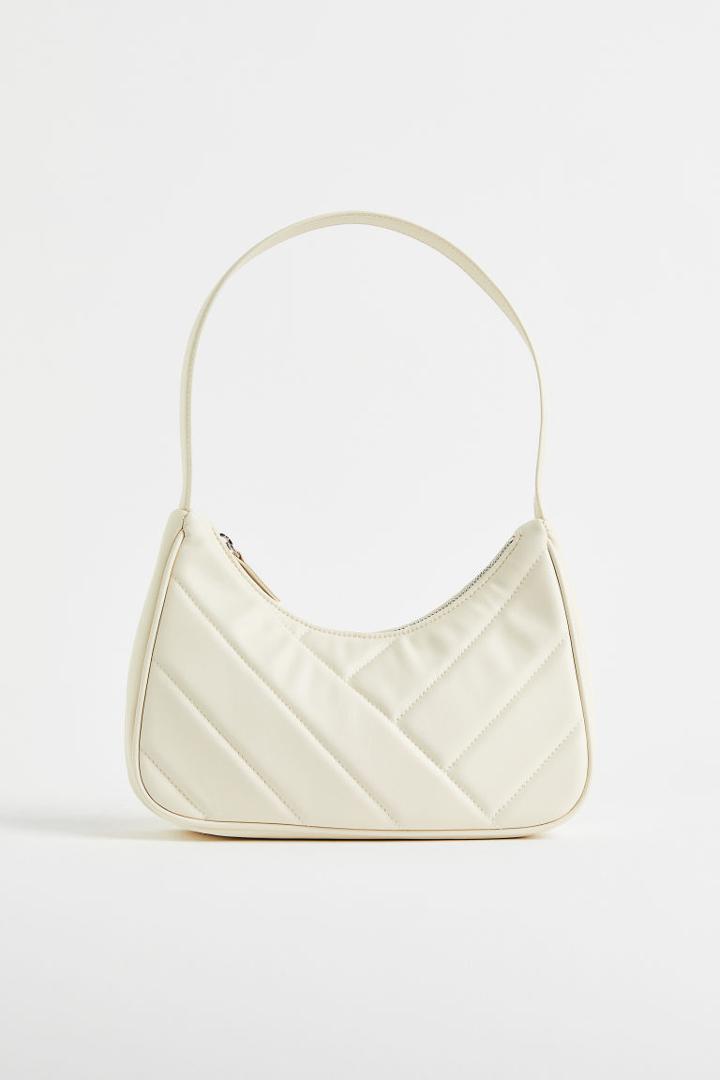 H & M - Quilted Shoulder Bag - White