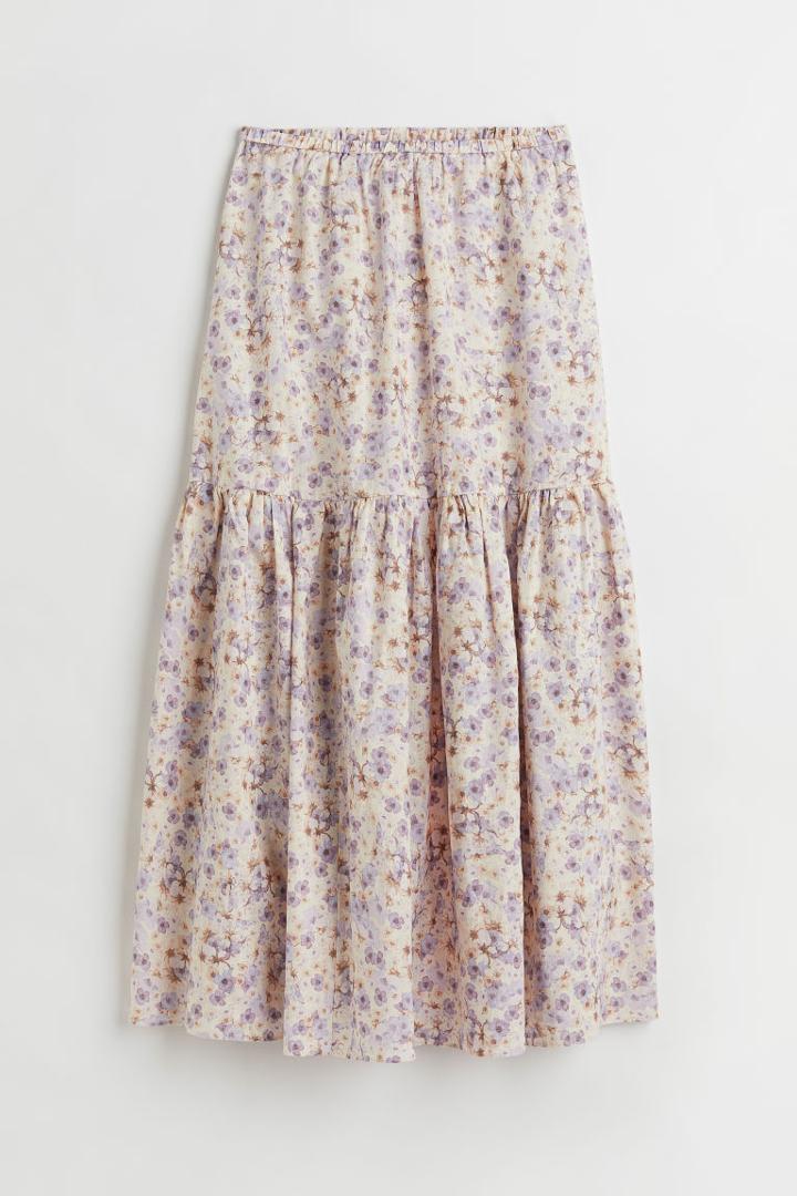 H & M - Long Skirt - Purple