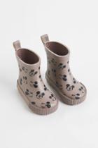 H & M - Printed Rubber Boots - Brown
