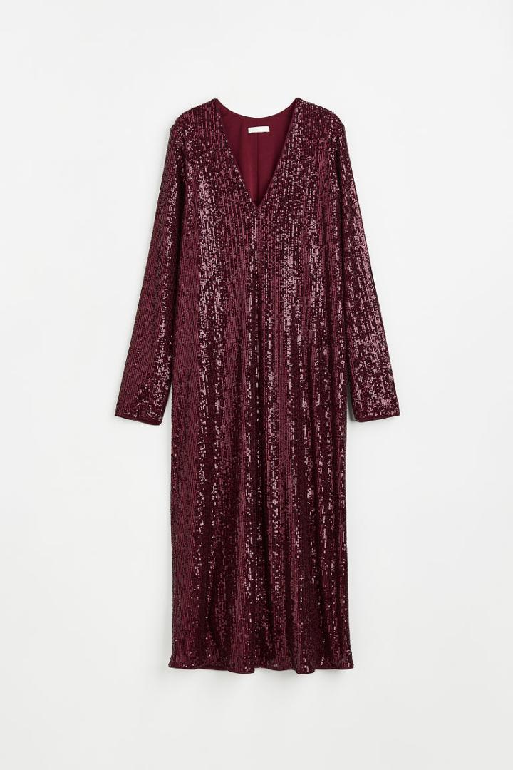 H & M - Sequined Dress - Red
