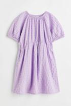 H & M - Seersucker Dress - Purple