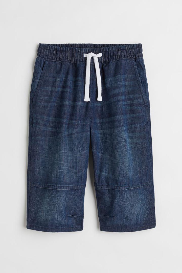 H & M - Denim Clamdiggers - Blue