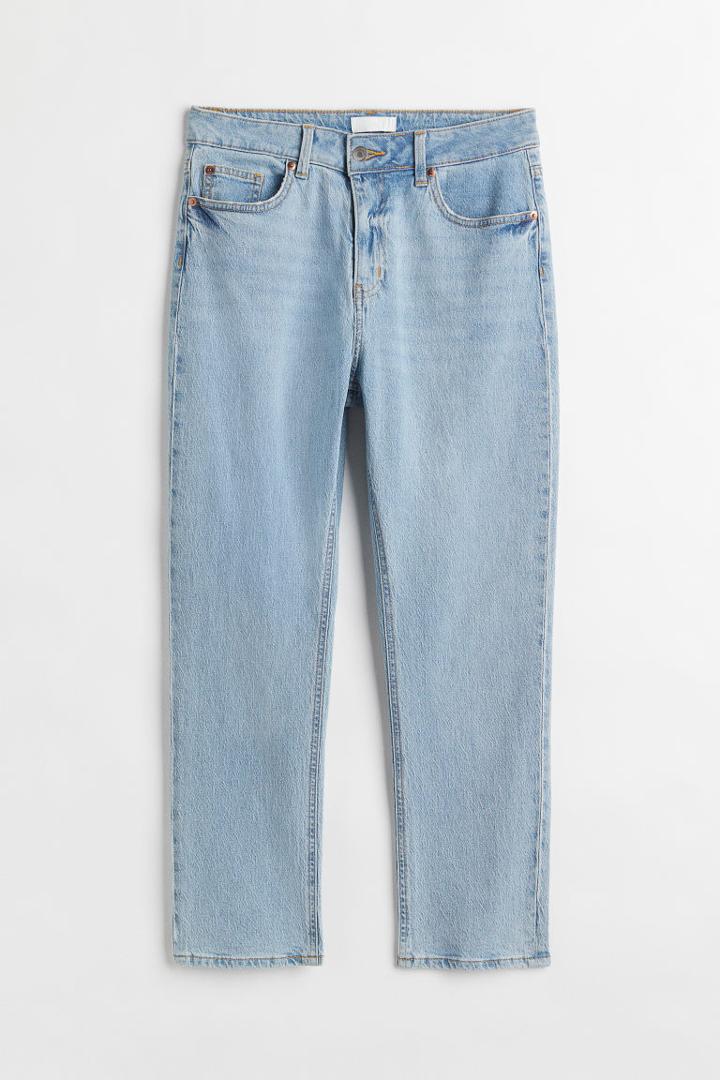 H & M - Slim High Ankle Jeans - Blue