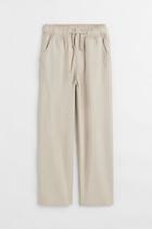 H & M - Twill Joggers - Brown