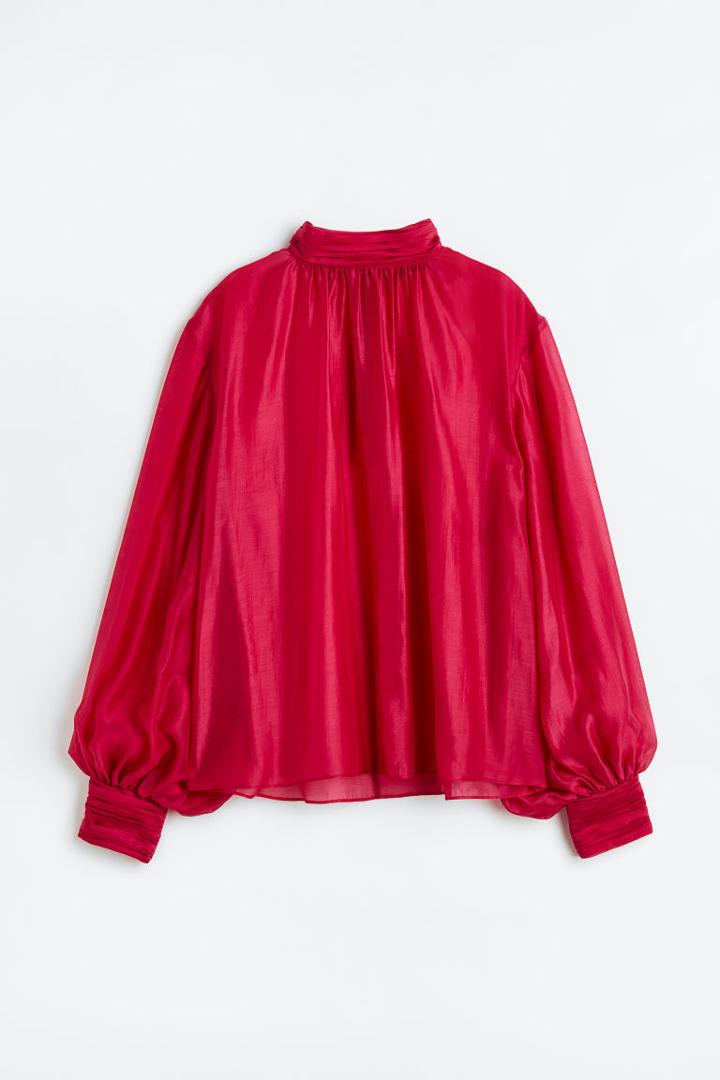 H & M - Voluminous Blouse - Pink