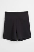 H & M - High Waist Sports Shorts - Black