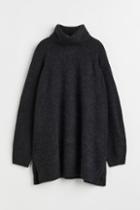 H & M - H & M+ Turtleneck Sweater - Black