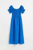 H & M - Off-the-shoulder Dress - Blue