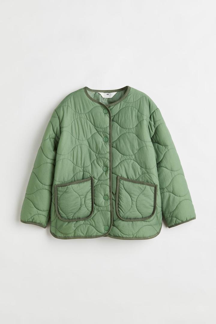 H & M - Quilted Jacket - Green