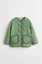 H & M - Quilted Jacket - Green