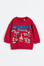 H & M - Cotton-blend Sweatshirt - Red