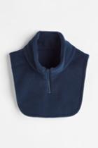 H & M - Fleece Zip-top Collar - Blue