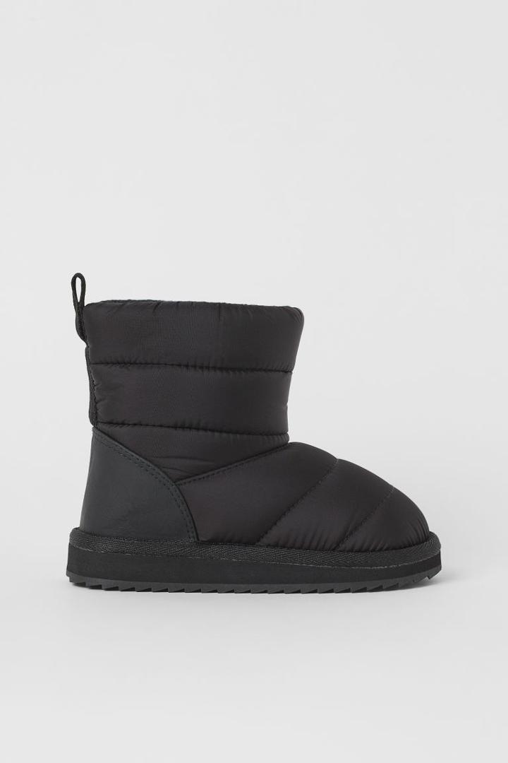 H & M - Padded Boots - Black