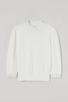 H & M - Beaded Sweater - White