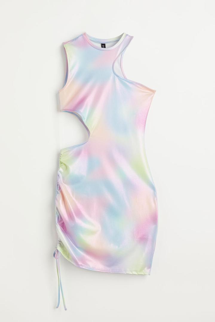 H & M - Cut-out Dress - Pink