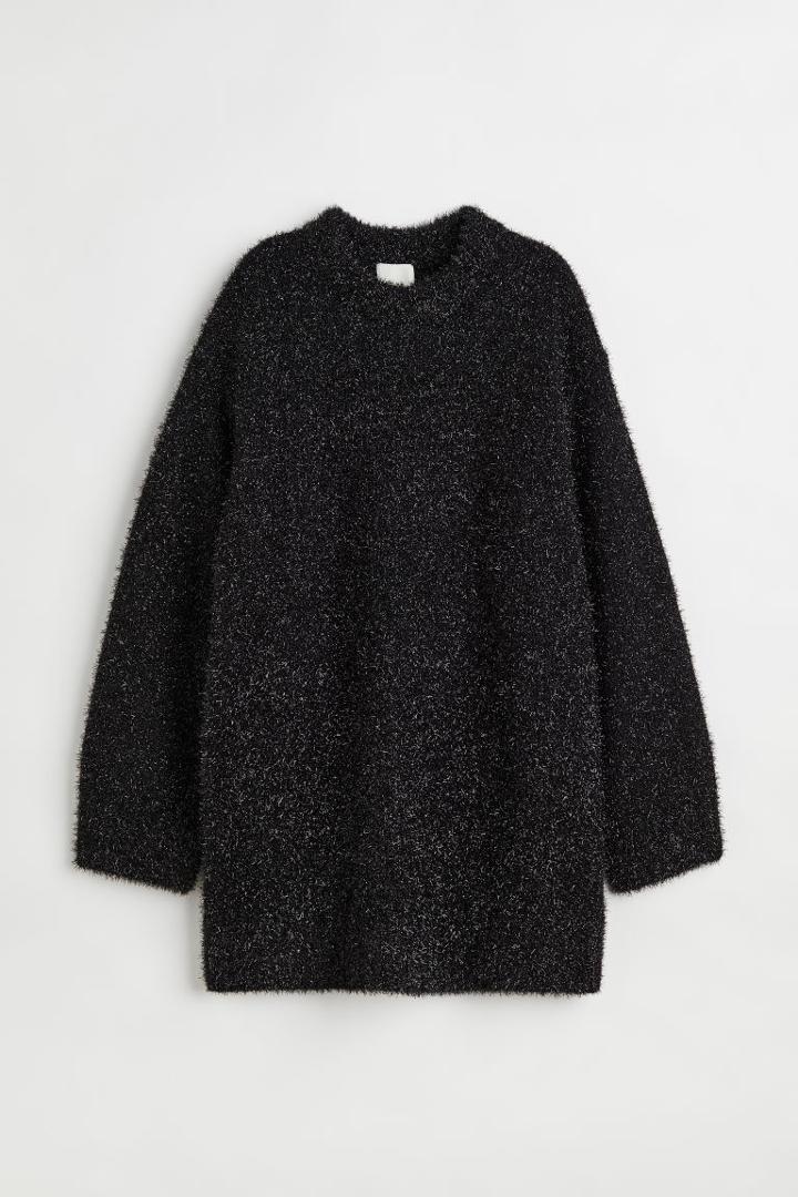 H & M - Glittery Dress - Black