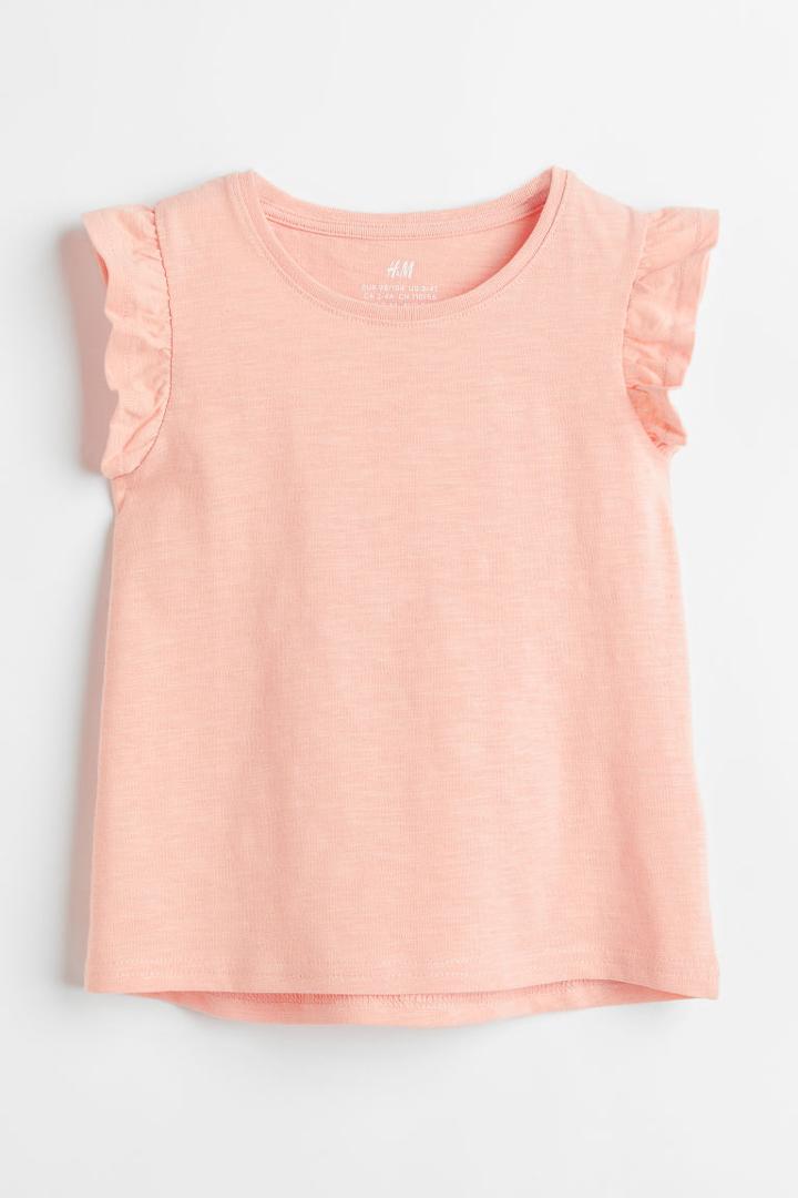 H & M - Jersey Top - Orange