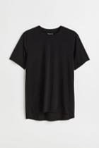 H & M - Regular Fit Short-sleeved Sports Shirt - Black