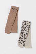 H & M - 2-pack Fine-knit Tights - Gray
