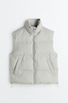 H & M - Water-repellent Puffer Vest - Gray
